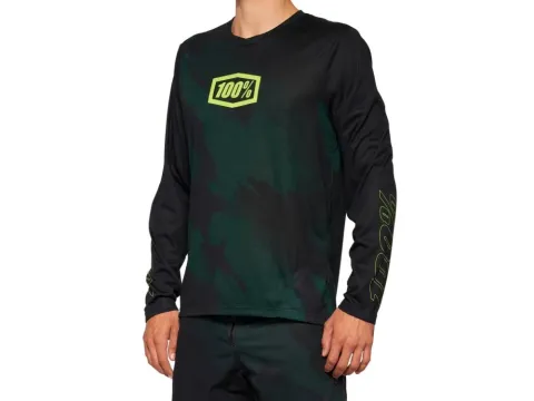 100% Airmatic LE Long Sleeve Jersey M Black Camo. - komfortables MTB-Trikot in moderner Ausführung