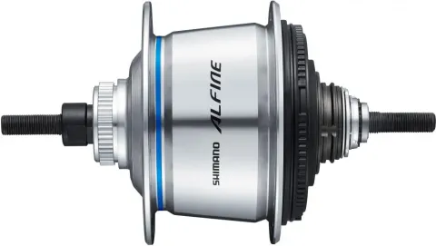 SHIMANO Getriebenabe ALFINE Di2 SG-S7051-8 32 Loch Silber - 7051-8, Silber