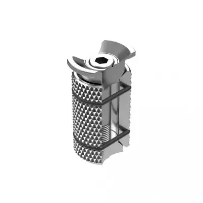 Schraubkralle INTEGRA PERFORMANCE, ergotec, für Kabelführung 26,6mm, silber, Humpert/Ergotec,…