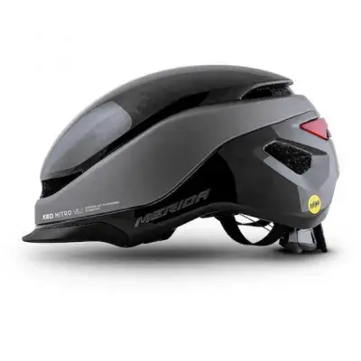MERIDA Mitro UE-1 Fahrradhelm L - MIPS, BOA, Schwarz/Grau