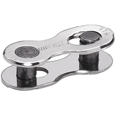 Vision Kettenschloss Link Connector 10-fach Vernickelt, Schwarz - sicherer Kettenverschluss