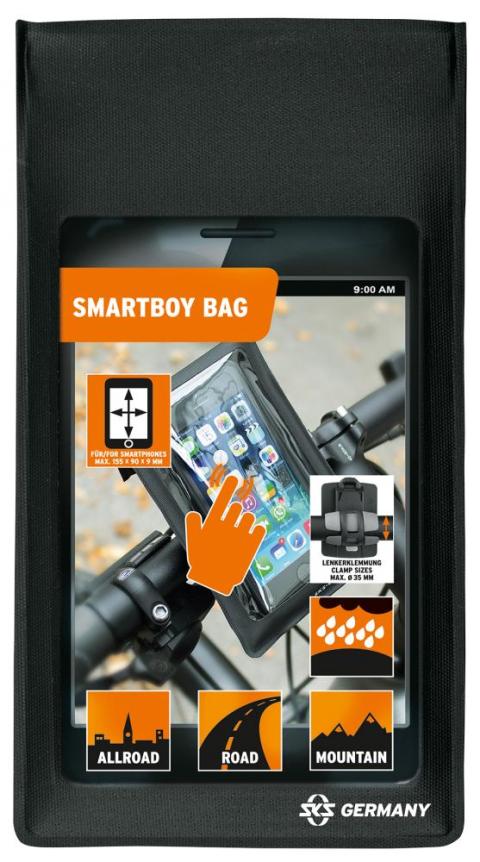 SKS SMARTBOY Ersatztasche groß, wasserfest, für Smartphones bis 155x90x9mm, mit Klettband zur…