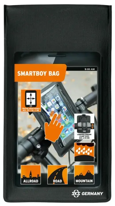 SKS SMARTBOY Ersatztasche groß, wasserfest, für Smartphones bis 155x90x9mm, mit Klettband zur…
