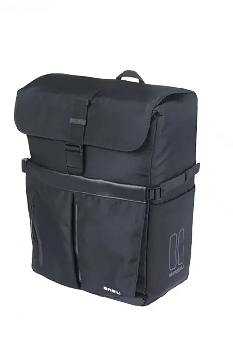 Basil Move Einzelpacktasche MIK Hooks 15 Liter - wasserabweisende Gepäckträgertasche mit…