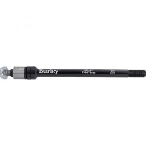 Burley Steckachse für Anhänger M12x1.0, 158-174 mm Schwarz - sichere Verbindung für Fahrradanhänger