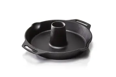 Petromax Gusseiserner Geflügelbräter cf30, Ø30cm, für saftiges Hähnchen oder Ente im Ofen oder…