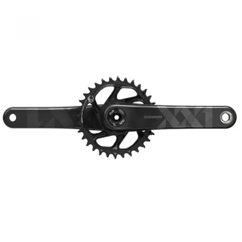 SRAM XX1 Eagle DUB Kurbelgarnitur 170 mm 34T Standard/FAT schwarz - Maximaler Vortrieb für…