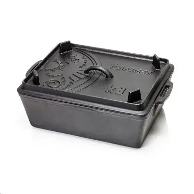 Petromax Kastenform k8 mit Deckel, 5,5 l Gusseisen, für Brot, Kuchen, Aufläufe, Deckel als…