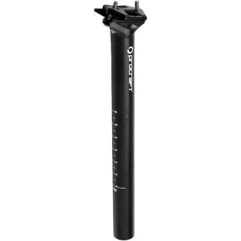 Procraft Sattelstütze Superlight II Ø 27,2 x 400 mm Schwarz - leichte, stabile Sattelstütze