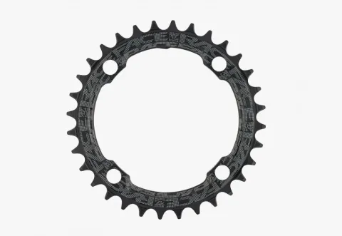 Race Face Kettenblatt, 104BCD, 4-Loch, 36 Z., schwarz matt - präziser Antrieb für MTB & Trekking