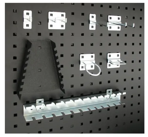 VAR Werkzeughakenset MO-52060 - Setgröße 44-teilig - modularer Stauraum für Werkzeugwände