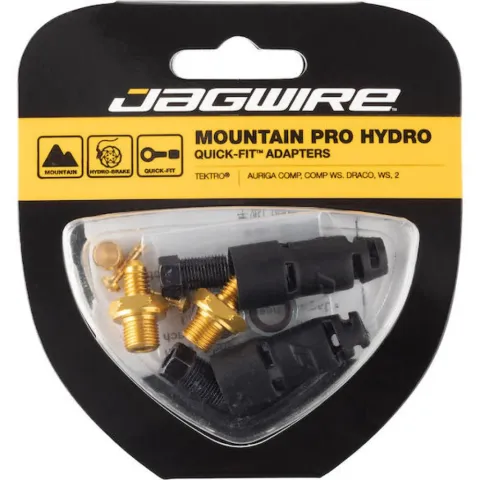 Jagwire Anschlussset Pro Quick-Fit Adapter für Tektro/TRP Universal Schwarz/gold - maximale…