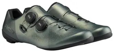 SHIMANO Fahrradschuhe RC703 Road SPD-SL Herren/Damen Typ breit Größe 41, Grün