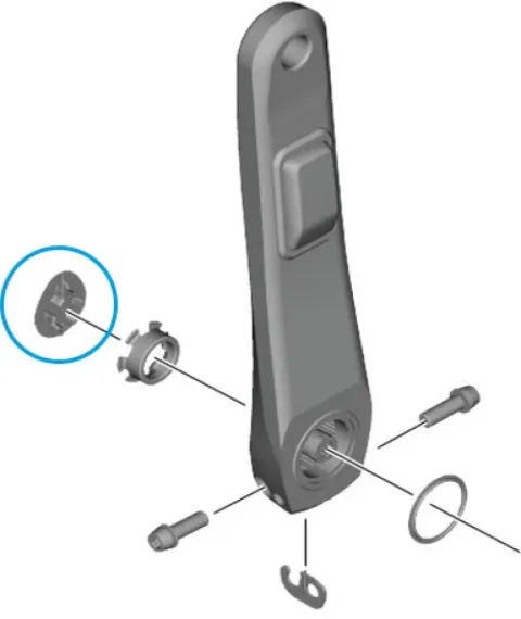 SHIMANO Abdeckkappe FC-R8100-P - passend für FC-R8100-P Kurbel mit Powermeter