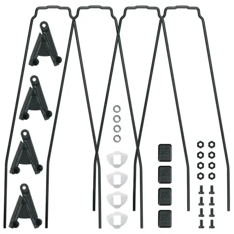 SKS Bluemels Style 65 Ersatzstreben Set  4 schwarze Unterlaufstreben (325 mm & 365 mm) mit…