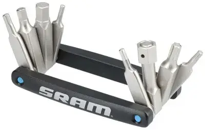 SRAM Multitool Eagle 9 Funktionen Innensechskant-Schlüssel: 2|2,5|3|4|5|6|8 mm Torx-Schlüssel: T10,…