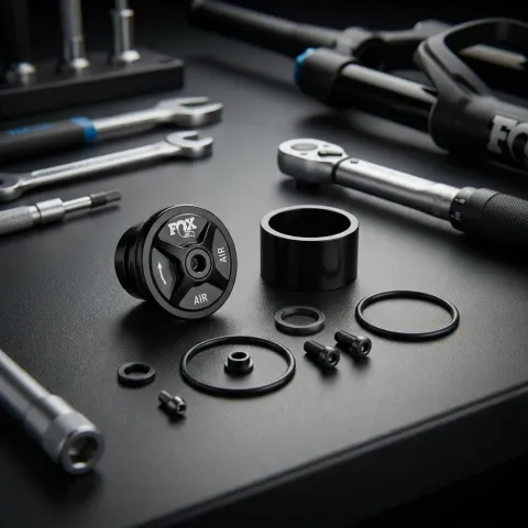 FOX Service Set: Topcap Assy FLOAT LC NA2 32 Black - präzise Wartung & Performance