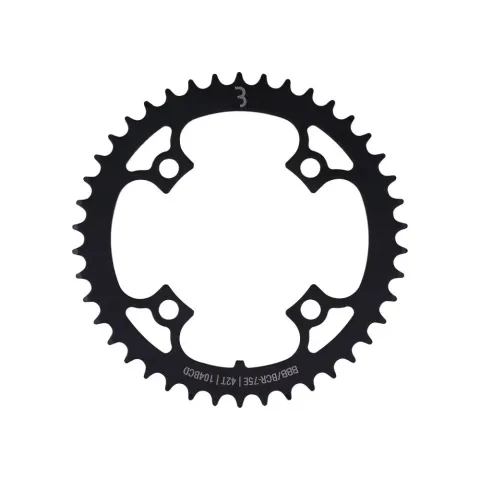 BBB Cycling chainring E-bikeGear steel 42T 104 Schwarz - robustes E-Bike-Kettenblatt