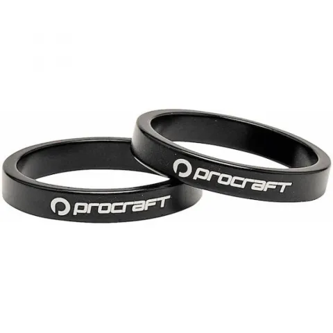 Procraft Ahead Spacer Alu 1 Zoll 5 mm 1 Zoll schwarz - präzise Lenkerhöhe