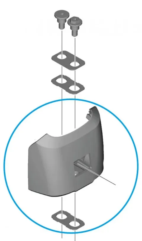 SHIMANO Unteres Gehäuse E-BIKE SYSTEMS Akkuhalter BM-EN600 - ca. 122 g