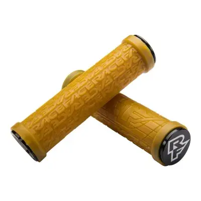 Race Face Grippler Lock-On Griff, 33mm, gum braun - sicherer Halt und Kontrolle