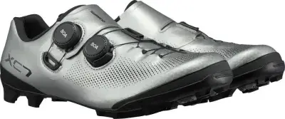SHIMANO Fahrradschuhe XC703 Herren/Damen MTB SPD Größe 42 Silber - XC MTB Schuh