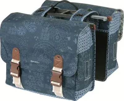 Basil Bohème Double Bag MIK 2.0 - Doppeltasche 35 Liter - Doppelpacktasche - wasserabweisend…