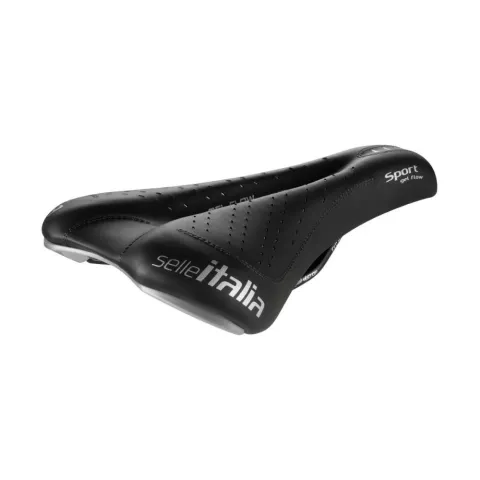 Selle Italia Sport Gel Flow S2 black - komfortabler Tourensattel mit 140 mm Breite, Gel-Polsterung,…
