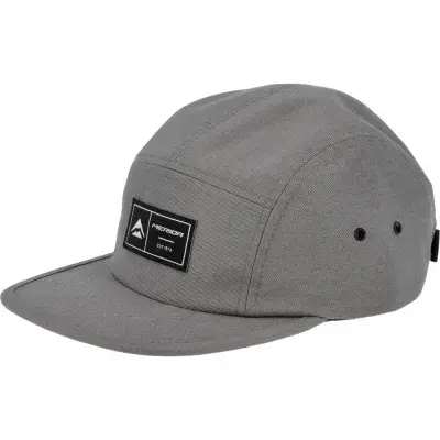 Merida Kappe MERIDA HERITAGE 5-Panel Onesize Grau - stylische Freizeit-Cap mit hohem Tragekomfort