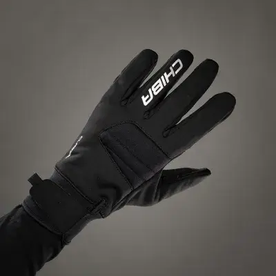 Chiba Classic Fahrradhandschuh Schwarz-Silber Gr. 3XL - atmungsaktiv, Gel-gepolstert,…