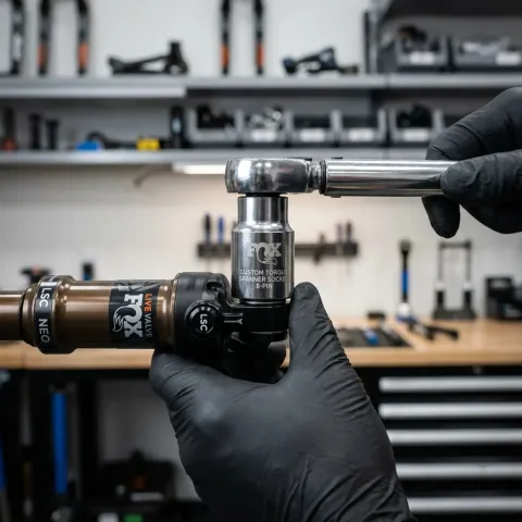 FOX Tooling Custom Torque Spanner Socket 8-Pin Live Valve Neo - präziser Dämpfer-Service