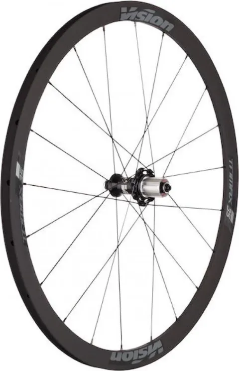Vision Laufradsatz Trimax 35 KB Clincher 622x19 mm Schwarz - schneller Allround-Laufradsatz