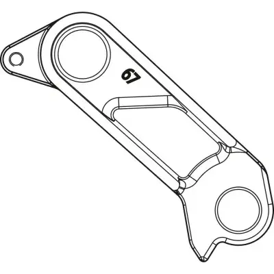 MERIDA DH-067 Schaltauge Shimano Direct Mount Schwarz