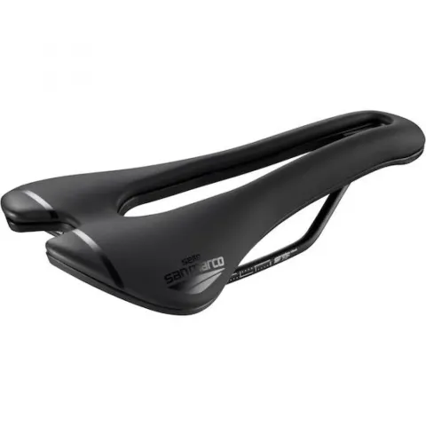 Selle San Marco Sattel Aspide Short Sport 139 x 250 mm Schwarz - kurzer Rennradsattel mit…
