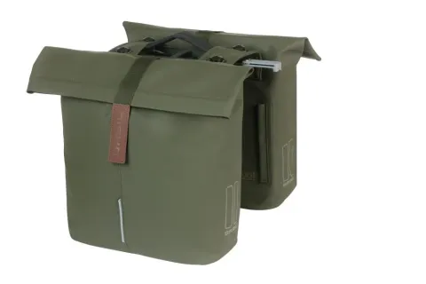 Basil City Double Pannier Bag MIK 2.0 - 28-32 Liter Doppeltasche - Doppelpacktasche - veganes Leder…