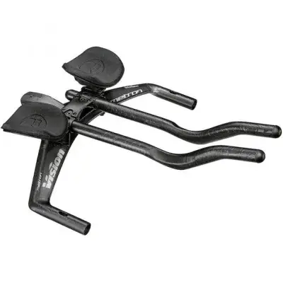Vision Lenker Metron TFA Aerobar 400 mm Schwarz - aerodynamisches Triathlon-Cockpit