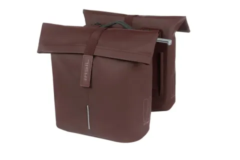 BASIL City Double Pannier Bag MIK 2.0 - 28-32 Liter Doppeltasche aus veganem Leder -…