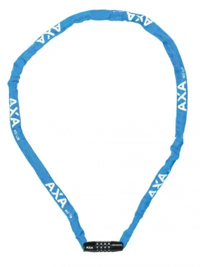 Axa Rigid RCC 120/3 - Schloss - 5 Kombinations-Kettenschloss - Blau 1.200 mm Länge Ø 3 5 mm…