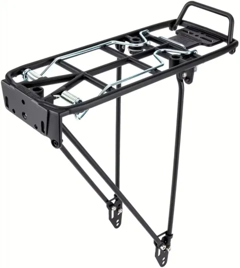 Pletscher Gepäckträger Athlete 26-28 Zoll - verstellbarer Aluminium-Gepäckträger mit Federklappe,…