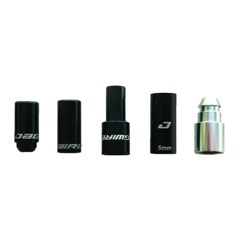 Jagwire Road Elite Link Endkappen 12er-Pack CHA155 - Aluminium Bremszugset Schwarz