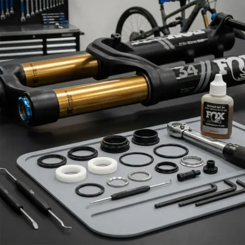 FOX Service Set 34 27.5in 160mm 15x110 QR Kashima - präzise Gabel-Überholung