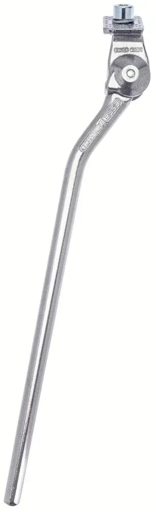 PLETSCHER Seitenständer ESGE 28 Zoll silber poliert - Aluminium-Druckguss, Ständerplatte 305 mm,…