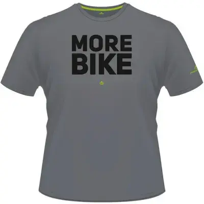 Merida T-Shirt MORE BIKE Edition Herren L Grau - komfortables Bike-Lifestyle Shirt