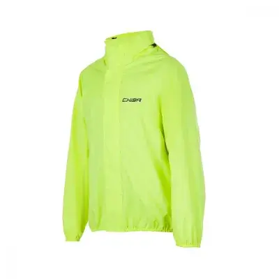 Chiba Regenjacke Rain Kids neongelb Größe L - wasserdichte Kinder-Fahrradjacke mit reflektierenden…