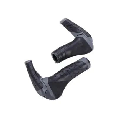 BBB Cycling Griffe ErgoStyleSet 92mm/133mm schwarz/grau - ergonomische Fahrradgriffe für Komfort