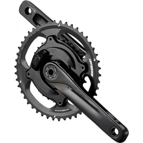 FSA Leistungsmesskurbel Powerbox Road Alloy Supercompact 175 mm Schwarz - effiziente Wattmessung