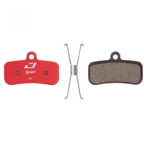 Jagwire Bremsbeläge Disc Sport Semi-Metallic für Shimano/Tektro Rot - Zuverlässige Bremsleistung