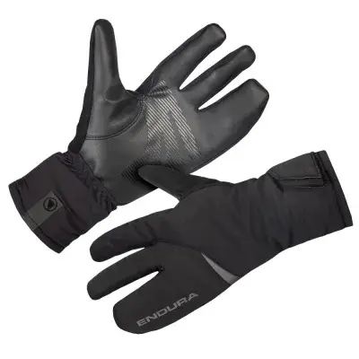 Endura Freezing Point Lobster Handschuh schwarz XL - isolierter Winter-Radhandschuh mit geteilter…