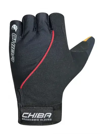 CHIBA Argon III - Radhandschuhe schwarz S, Gelpolsterung, atmungsaktiv, ergonomisch
