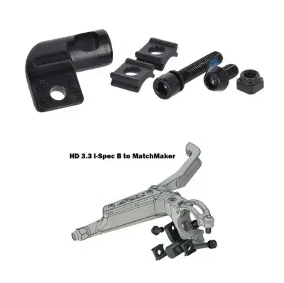 TRP Adapter Brems- zu Shifter-/Dropperhebel Schwarz - I-Spec II Kompatibilität